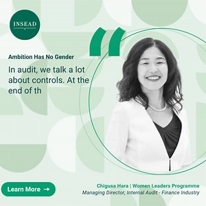 Hailing from Japan, Chigusa Hara has grown from an internal auditor with minimal background in accounting, to a global director role overseeing a team of 130. Having packed her bags and moved across the world to New York numerous times, she sits down to tell us her stories and ambitions. ➡️ https://inse.ad/onunyh5r 📍 Women Leaders Programme 📅 Starts 07 Oct 2024 | Fontainebleau, France | 4 days Register Here → https://inse.ad/azaqeu7p #INSEAD #INSEADExecutiveEducation #leadership #AmbitionHasNo