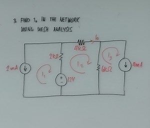 3. FIND 10 IN THE NETWORK USING MESH ANALYSIS... | Filo