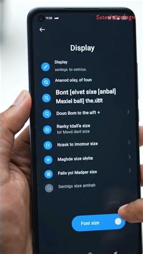 Font Size Adjust Trick | Make Text Bigger on Android 🔠 #shorts #androidtips #mobiletips #fontsize