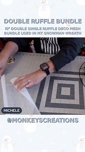 28K views · 318 reactions | 10” double single ruffle deco mesh bundle. More information in the comments. #decomesh #wreath #protips #howto | Monkey’s Creations | Facebook