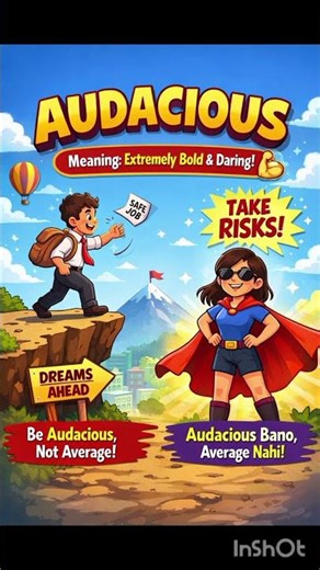 Audacious Meaning in English & Hindi 🔥 | Speak Smart