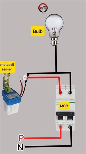 Photocell Sensor Wiring Diagram | photocell sensor installing | #viral #reels #electric #shortfeed