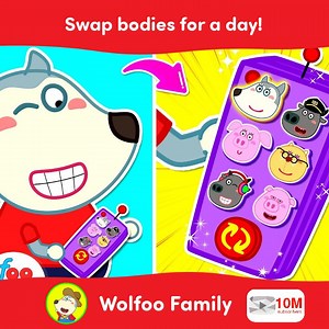 1.5K reactions · 26 shares | What if Wolfoo swaps his body with Mrs. Wolf?  #WOANETWORK | Wolfoo Kids Cartoon | Facebook