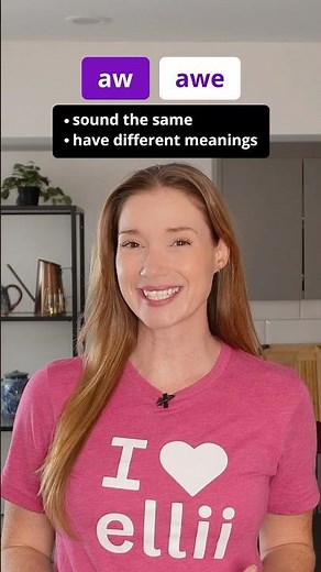 Aw Vs. Awe #shorts #ellii #learnenglish #grammar #vocabulary