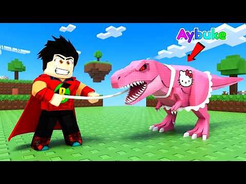 We Built a Dinosaur Farm with AYBÜKE - ROBLOX