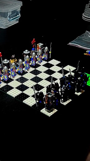 Medieval LEGO Chess Set in 1 Minute or less
