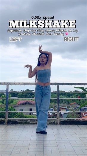 KATSEYE x GAP ‘Milkshake’ Version 2 Dance Tutorial Slow and Mirrored #katseye #katseyexgap #shorts | Ana Bensig