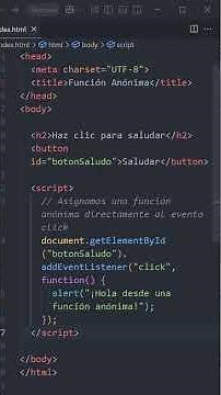 Funciones Anónimas en JavaScript — explicadas en 1 minuto ✅