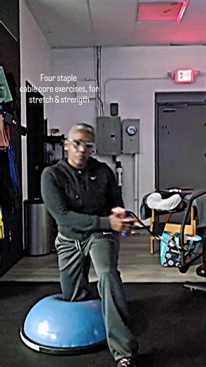 Four go to core exercises using your cable machine. Build strength, stretch and sculpt. >Kneeling twist > Kneeling reverse choppers00Good morning. Open up EM2M Fitness Studio with me. >Standing rope Choppers >Single arm cable bosuball crunch #cableworkout #smallbusinesses #em2mfitness #fitness #fitnessmotivation #entrepreneur #goals #strongwomen #blackbusinessowner #blackbusiness #morningmotivation #thrivingthursday Coat @nikewomen Shoes @nike Gear @nikewomen | Laurel D Rivera