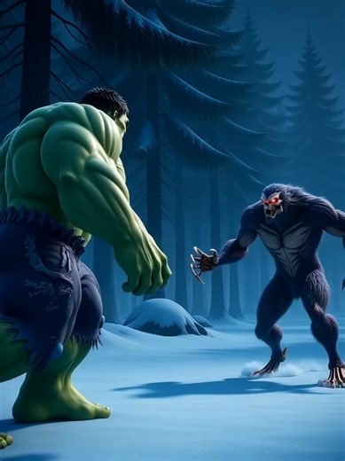 Hulk vs Wendigo ❄️👹 | Frozen Forest Nightmare #hulk #FYP #trendingNow #foryour #fypp #foryoupage❤️❤️ #Viral #viral