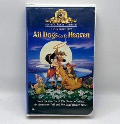 All Dogs Go to Heaven VHS 1989 Video Tape Bluth Animation Clamshell Nearly New! | eBay