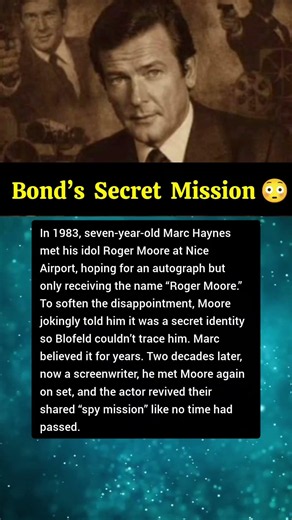 Roger Moore’s Secret Joke That a Boy Believed for 20 Years”. #jamesbond