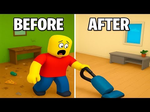 Cleaning The WORST House in Roblox | Funny Gameplay