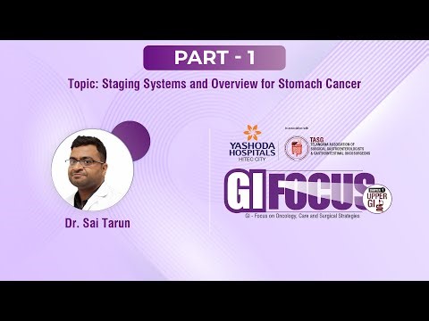 Part 1 – How Staging Helps Treat Stomach Cancer Effectively | Dr. Sai Tarun | GI Focus | Day 1
