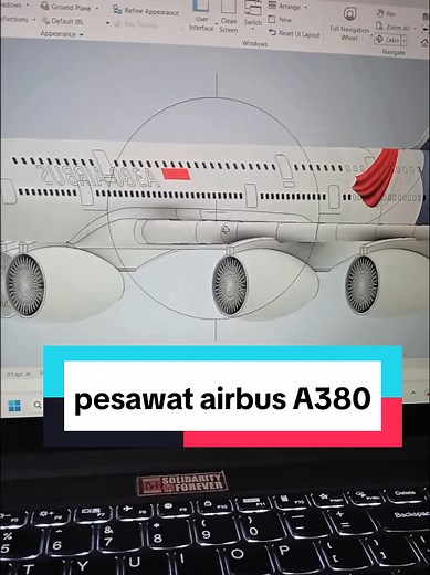 Membuat Desain Pesawat Airbus A380 di AutoCAD