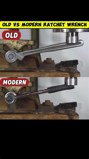 OLD VS MODERN RACHET WRENCH #hydraulicpress #tools