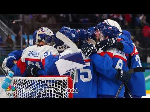 Slovakia men's hockey thrashes Germany in quarterfinal round | Winter Olympics 2026 | NBC Sports
