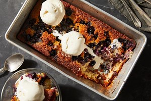 One bowl. Five ingredients. Fifty minutes in the oven. That's all it takes to make this Blueberry Buckle! Recipe here: https://f52.co/3PpObjj | Food52