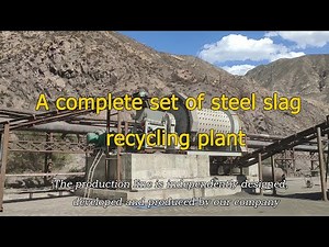 A complete steel slag recover plant, recycling steel from steel slag