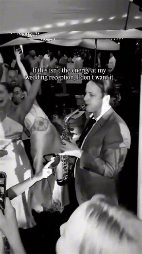 The DJ and sax combo at your wedding reception is a sure-fire way to get the energy going!