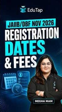 JAIIB/DBF Registration 2026 Started | Registration Dates & Fees Explained | Don't Miss the Deadline