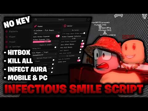 Infectious Smile Script NO KEY – Hitbox Expander, Kill All, Infect Aura, & More!