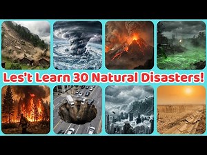 🌍 30 Natural Disasters for Kids | Learn Earthquakes, Floods, Volcanoes & Safety Fun with Gon Gon Edu