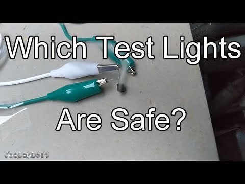 Which test lights are computer safe? Measurements and fried electronics reveal the answer!