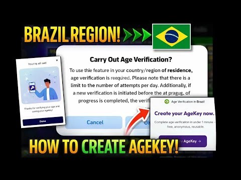 How to create AgeKey in Brazil Region in eFootball 2026 | How to Carry Out Age Verification