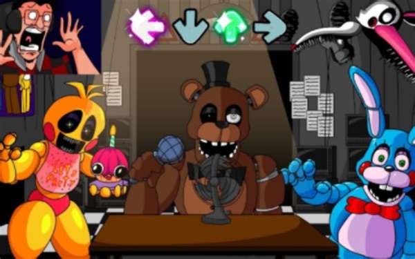 Friday Night Funkin' - Markiplier plays FNAF 2 but It's FNF - BONED