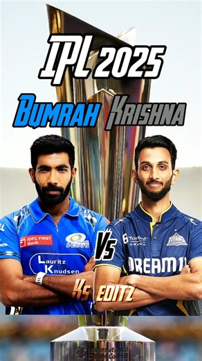 Jasprit Bumrah vs Prasidh Krishna in ipl 2025 ⚡⚡#shortsfeed #ipl #jaspritbumrah #prasidhkrishna