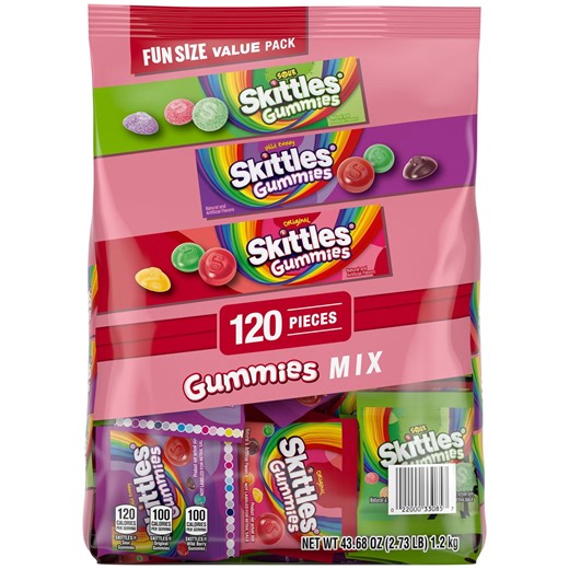 Skittles Gummies Fun Size Variety Candy, Party Size, 120 ct. - Samsclub.com