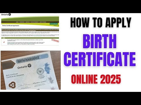 How to apply for a birth certificate online 2025