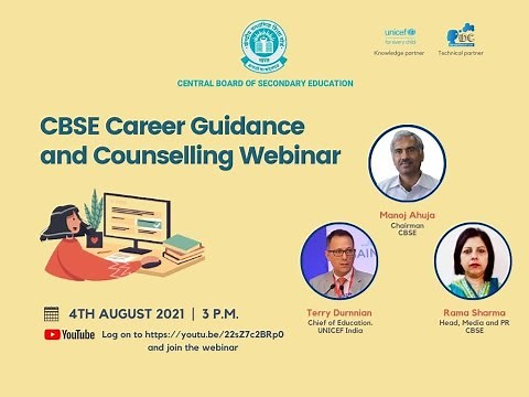 CBSE Career Guidance and Counselling Webinar for school students