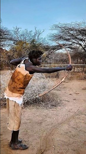 African Hunter Spots a Standing Deer | Arrow Fired in Seconds.#shorts #africa #hunting
