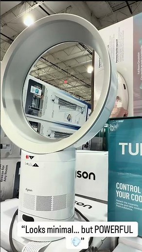 “No blades… but its cools 😳 #CostcoFinds #DysonFan #BladelessFan”