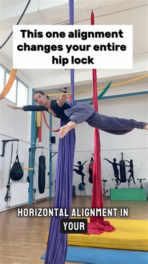 Hip lock/hip key alignment #shorts #aerialsilks #aerial #acrobatics #circus