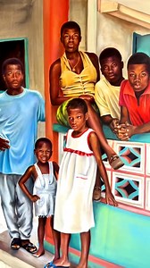 Family portraits as timeless stories in paint