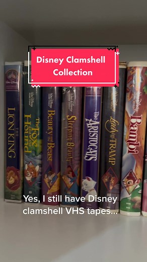 Colección de películas Disney en clamshell VHS