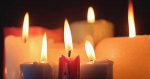 Download Background with close up of burning candles for free