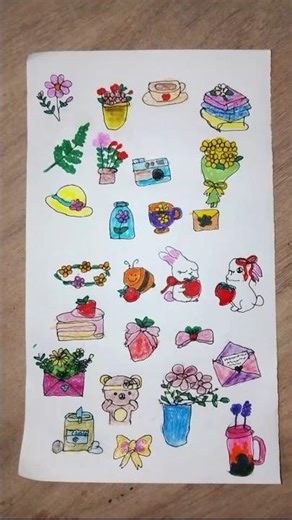 Aesthetic Handmade Stickers 🌸 | Cute DIY Sticker Sheet Ideas 💕