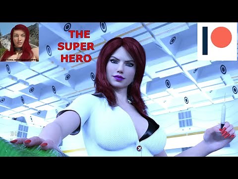 The Super Hero / female muscle growth animation