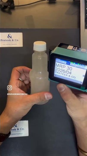 Mini Printer Batch Coding on Juice Bottles | Make your Brand Authentic
