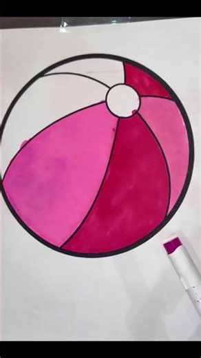 Ball Coloring | Satisfying & Relaxing Coloring Video | ASMR Art 🏀