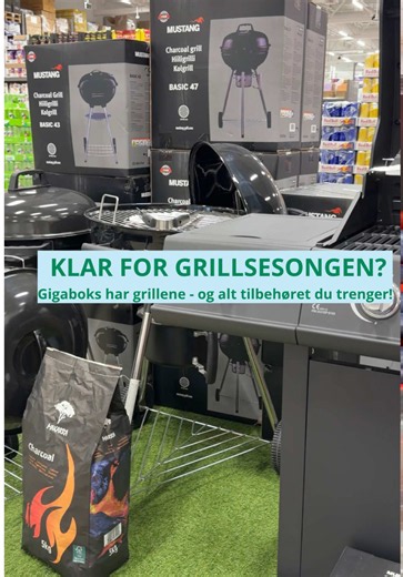 Dilla på grill? 🔥 Hos Gigaboks finner du griller for både små og store grillmestere 😎 #gigaboks #storhandel #godedeals