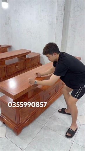 Cheap rosewood TV stand #Dong_Ky_wood_workshop_cheap_prices