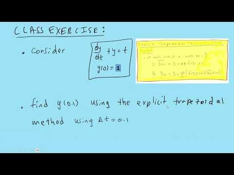 Lecture 20: Second order methods for ODEs and introduction to Runge Kutta Methods