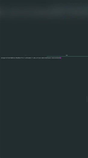 Generating a Token in Middleware.