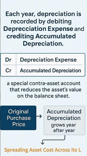Depreciation & Net Book Value Explained in 55 Seconds | Accounting Basics