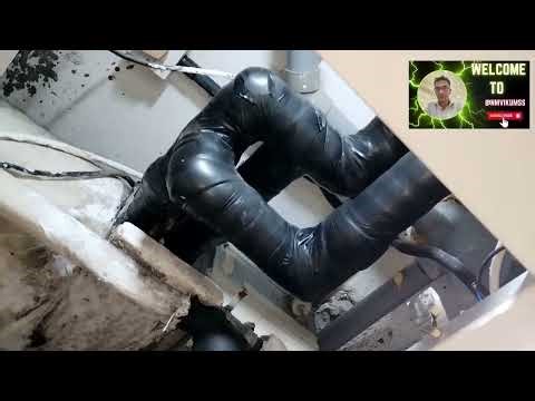 Chilled Water Pipeline Re-Insulation for FCU System #engineering #fcu #nmvikumss #hvac #plumbing